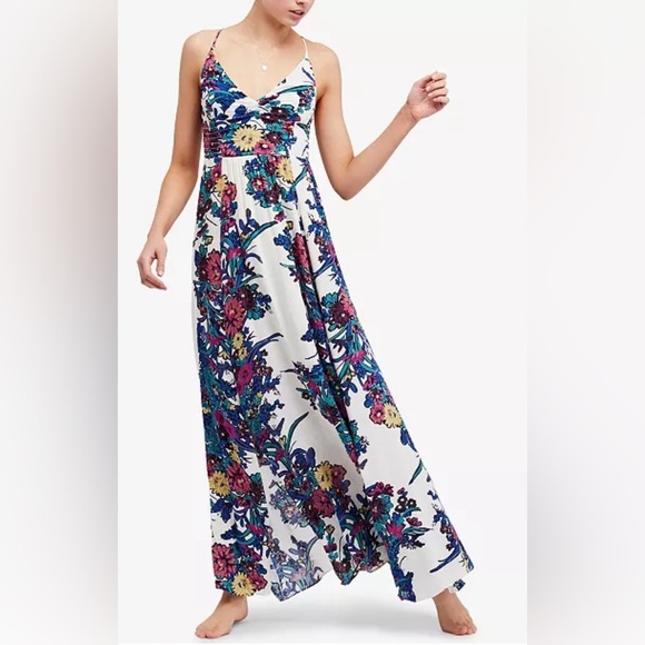 Free People Dresses & Skirts - Free People Through The Vine Printed Maxi Dress